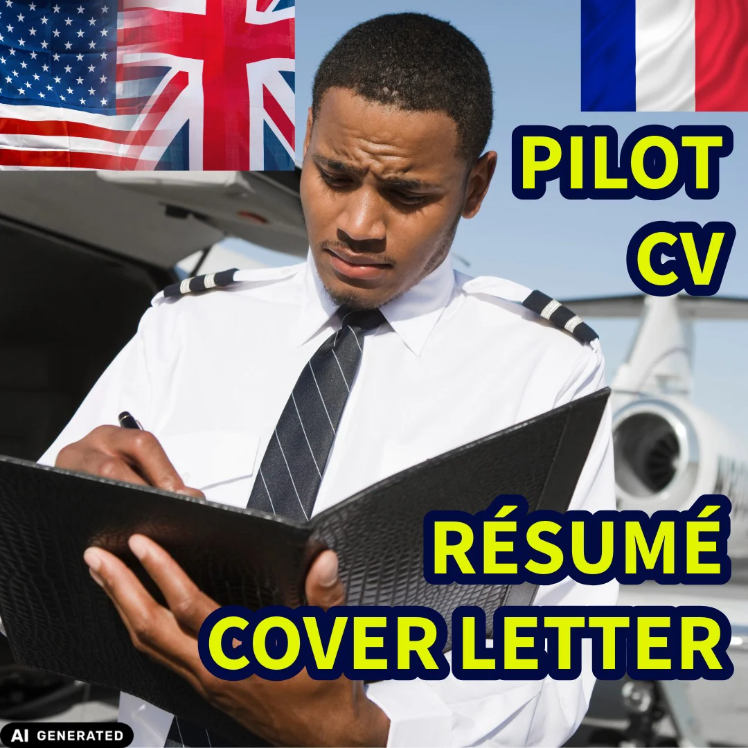 CV pilote anglais français - English French pilot résumé